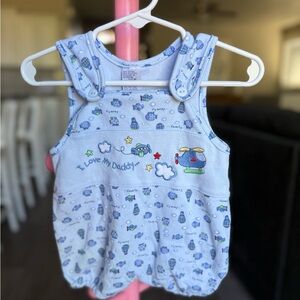 Tad Little Baby Light Blue Embroidered Baby Romper - I Love My Daddy 0/6 Months